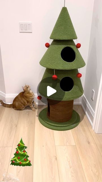 SNP on Instagram: "Let’s hope the Christmas Cat Tree keeps these trouble makers out of my real tree (yes I’m talking to you Savoury 🌲) #catsandchristmas #catstree #leavemytreealone #treekitty" Outdoor Cat House Diy, Christmas Cat Tree, Trouble Makers, Cat Tree Designs, Cat Gym, Cat Christmas Tree, Outdoor Cat House, Cat Stands, Real Tree