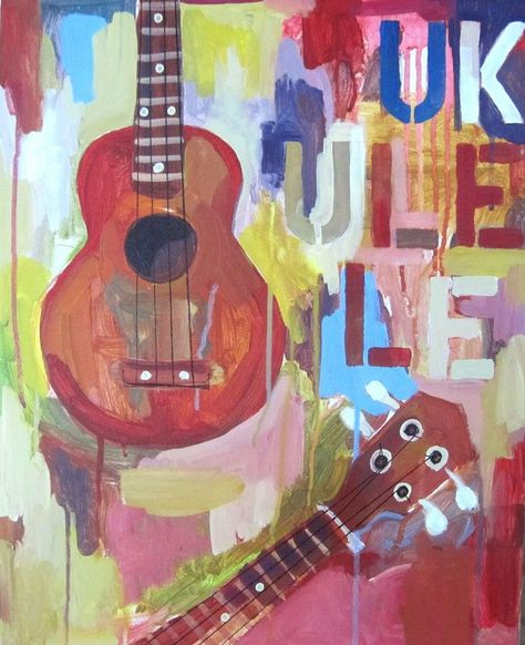 Pin by Monika Anderson on Ukulele | Ukulele art, Ukulele music, Music artwork Ukulele Painting, Guitar Artwork, Ukulele Art, Cool Ukulele, Ukulele Music, Music Artwork, Guitar Art, Ukelele, Camping Art