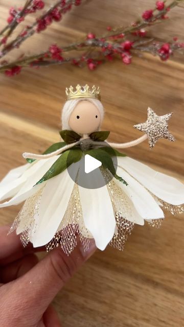 Wands and Willows on Instagram: "Christmas fairy mood.🎄🎄🎄
.
.
.
.
.
#christmascrafts #holidaycrafts #christmasornaments #handmadechristmas #artsandcrafts #dollmaker #dollmakersofinstagram #christmastime #christmasmood #etsyshop" Lavender Dolls, Christmas Tree Fairy, Tree Fairy, Instagram Christmas, Christmas Fairy, Christmas Angel, Doll Maker, Christmas Mood, Christmas Angels