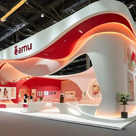 exhibition exhibition stand design exhibition stand expo 3d AI trade show 3d Exhibition Design, Expo Booth Design, Booth Design Ideas, Exhibit Art, Exhibit Design Inspiration, Booth Design Exhibition, Reception Desk Design, Exhibition Stall Design, Stall Design