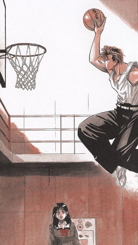 Basketball Manga, Inoue Takehiko, Lion Sketch, Slam Dunk Manga, Slam Dunk Anime, Basketball Art, Japon Illustration, Anime Pixel Art, Anime Wallpaper Phone