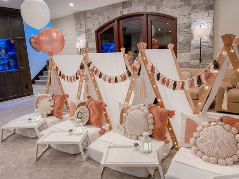 Preppy Tent Birthday, Sleepover Ideas Tents Teepees, Preppy Birthday Tents, Preppy Slumber Party Ideas, Preppy Tent Sleepover, Preppy Birthday Sleepover Tents, Tp Tent Birthday Party, Preppy Sleepover Tents, Preppy Birthday Party Sleepover Tents