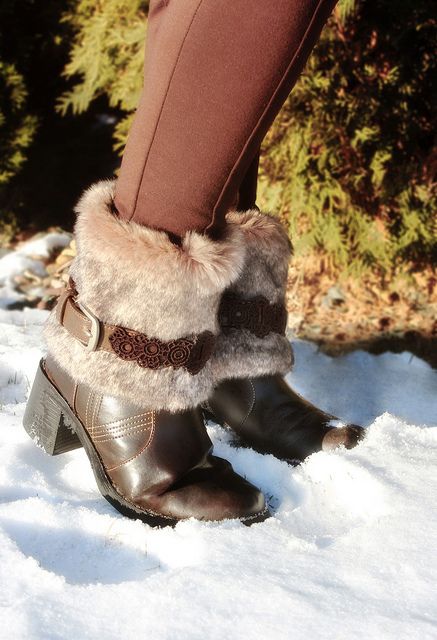 Fur Boot Covers, Fur Bags, Old Boots, Urban Threads, Suede Clogs, Faux Fur Boots, Boot Cuffs, Boot Accessories, Fur Boots