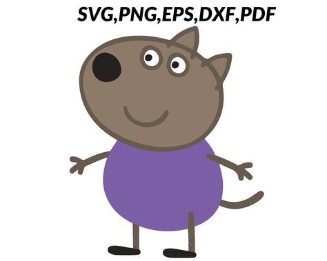 Peppa Pig Png, Peppa Pig Svg, Peppa Pig Drawing, Danny Dog, Peppa Pig Teddy, Cushion Stool, Pig Svg, Pig Png, Pig Design