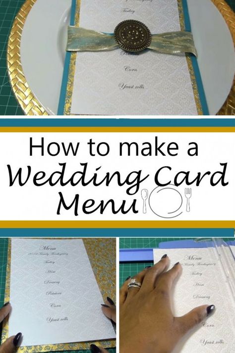 Diy Menu Cards, Diy Wedding Menu Cards, Formal Wedding Reception, Diy Wedding Menu, Wedding Reception Menu, Diy Menu, Menu Card Template, Wedding Dinner Menu, Reception Tables