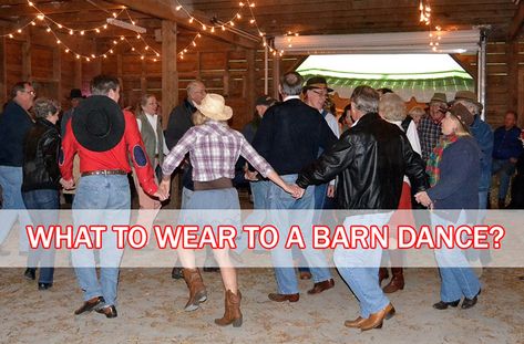 What To Wear To A Barn Dance? Country Line Dance Outfit, Barn Party Outfit, Dancing Outfit Ideas, Country Line Dancing Outfit, Line Dancing Outfit Country Women, Line Dancing Outfit Country, Country Dance Outfit, Barn Dance Outfit, Dance Outfit Ideas