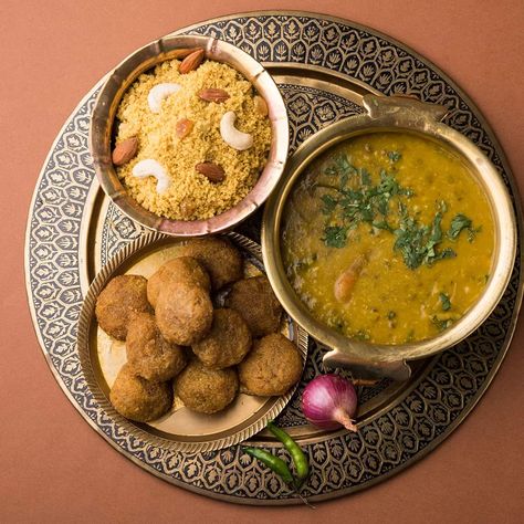 Dal Bati Recipe, Churma Recipe, Daal Baati, Lentil Dal, Food Lab, Food Menu Design, Cuisine Recipes, Recipe Steps, Indian Food Recipes Vegetarian