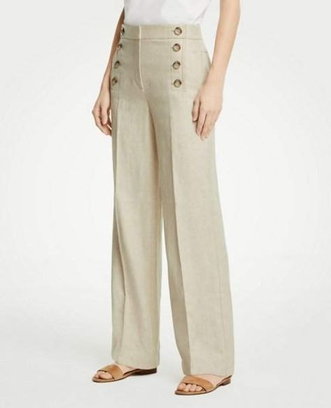 Ann taylor Ann Taylor Wide Leg Sailor Pants #affiliate#fashion#style#women#clothing Country Casual, Sailor Pants, Dallas Fashion, Teen Girl Dresses, Plus Size Womens Clothing, Blouse Styles, Online Shopping Clothes, Straight Leg Pants, Fashion Pants