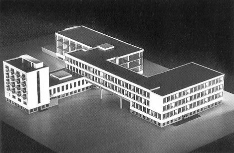 Walter Gropius Bauhaus, Bauhaus Building, Bauhaus Interior, Bauhaus Architecture, School Building Design, Hospital Architecture, Toyo Ito, Famous Architecture, 3d Architectural Visualization