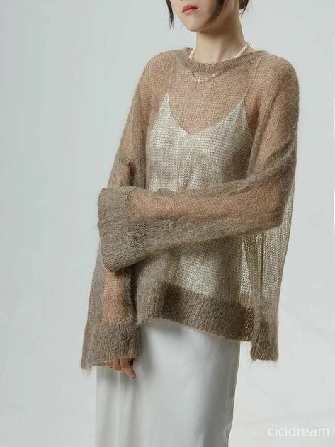 Small Goat, Shawl Sweater, Crochet Couture, Mohair Knit, Knitted Cape, Crochet Vest, Wool Shawl, Mohair Sweater, Luxury Style