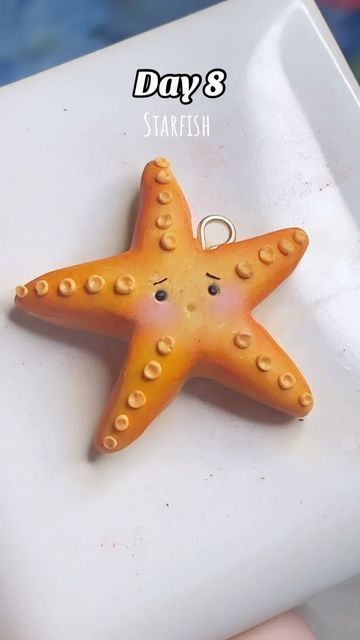 Clay Starfish, Diy Clips, Starfish Keychain, Ocean Projects, Clay Keychain, Clay Diy Projects, Diy Jewelry Unique, Clay Crafts Air Dry, Dont Touch My Phone Wallpapers