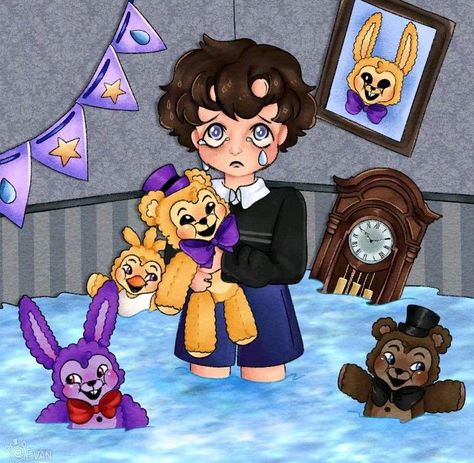 Crying Child Fnaf, Evan Afton, Crying Child, Baby Cry, Crying Baby, Cry Babies, Fnaf Baby, Fnaf Freddy, Afton Family