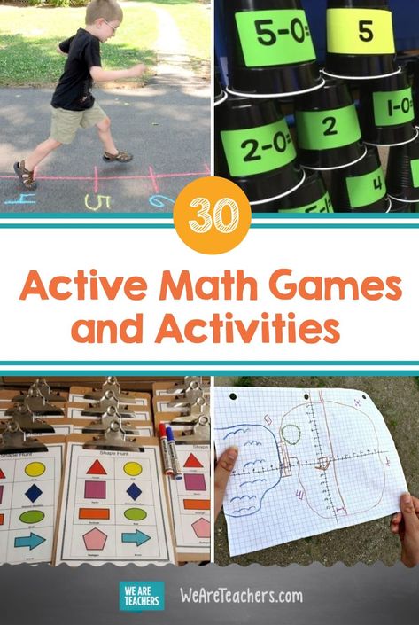 Engage kinesthetic learners with active math games and activities that get them out of their seats and learning on-the-go. Math Kinesthetic Activities, Interactive Math Games 1st Grade, Kinesthetic Math Activities, Kinestic Learner, Active Math Games, Active Learning Activities, Interactive Math Games, Kinesthetic Learning Activities, Kinesthetic Learning Style