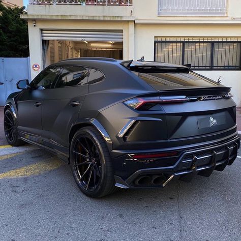 Lamborghini Urus on Instagram: “Beast . Follow @urus for the hottest Lamborghini Urus content 🔥 . Via @msmotorsofficiel . #urus #lamborghiniurus #lambo #lamborghini…” Lambo Truck, Dream Cars Lamborghini, Matte Black Cars, Luxury Cars Range Rover, Lamborghini Urus, Lux Cars, Lamborghini Cars, Street Racing Cars, Cadillac Eldorado