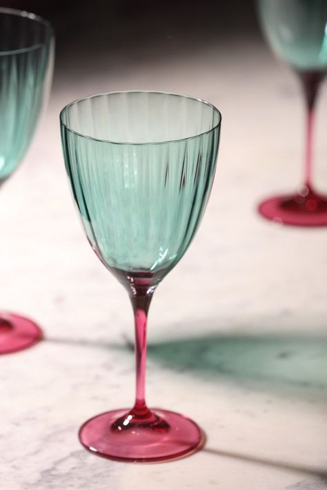 Types Of Wine Glasses, Quirky Homeware, Kitchen Bar Decor, Thrifted Home Decor, Quirky Home, House Essentials, Rockett St George, Green Cocktail, Types Of Wine