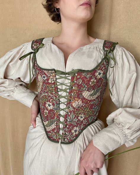 18th Century Inspired Stays symmetry Historical Corset Reversible Fully-boned Stays Elizabethan Rococo Renaissance - Etsy Ukraine Elizabethan Corset, Chest Binding, Royal Suit, Corset Styles, Leftover Fabric, Corset Lingerie, Co Design, Art References, Together We Can