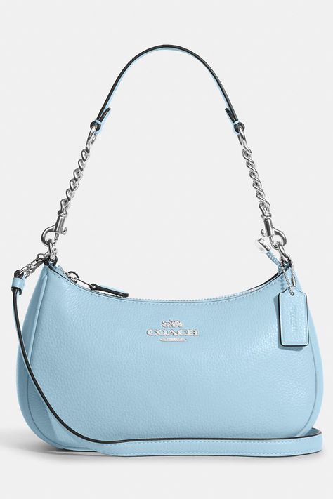 Coach Blue Shoulder Bag, Coach Teri Shoulder Bag, Blue Shoulder Bag, Wardrobe Refresh, Coach Outlet, Luxury Bag, Tote Backpack, Blue Bags, Designer Bags