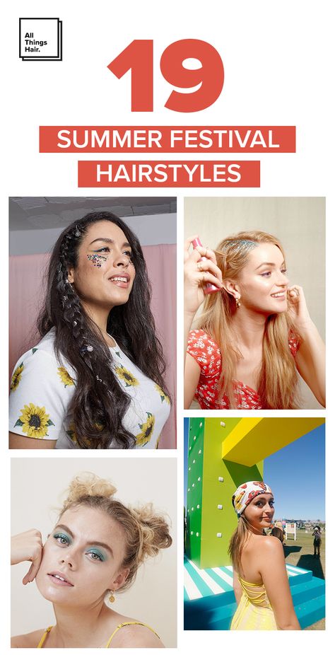 We’ve been keeping tabs on all of this year’s biggest festival hair trends and have put together an edit of our absolute favourites. The best part? We’ve made sure they’re all easy enough to recreate! #hairtrends #festival #festivalbeauty #festivalhairstyles #festivalseason Festival Hair With Fringe, Festival Hairstyles For Wavy Hair, Medium Hair Festival Style, Festival Hair Plaits, Festival Hair Short Bob, Short Bob Festival Hair, Summer Festival Hair, Easy Festival Hairstyles, Festival Hair Trends