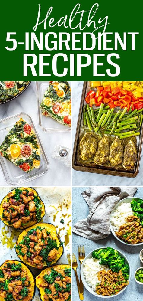 Meals With Minimal Ingredients, 5 Ingredient Healthy Meals, 7 Ingredients Or Less Recipes, Minimal Cooking Healthy Meals, 5 Ingredient Healthy Dinners, 5 Ingredient Meals Healthy, 5 Ingredient Or Less Recipes Healthy Easy Dinners, Healthy Five Ingredient Meals, Five Ingredient Recipes Dinner Healthy