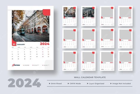 Premium PSD | 2024 wall calendar template wall calendar planner Calendar Design Template 2024, Calendar Design Inspiration, Wall Calendar Design, Calendar Design Template, 달력 디자인, Calendar Planner, 2024 Calendar, Calendar Design, Calendar Template