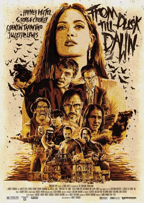 From Dusk Till Dawn (1996) [800 x 1131] Dusk Til Dawn, Aztec Temple, Film Cult, From Dusk Till Dawn, Texas Ranger, Mexican Border, Movies Posters, Film Horror, Creepy Horror