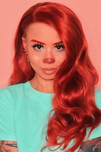 I ❤ this Roxanne costume from a Goofy Movie! Max Roxanne Costume, Holly Would Costume, Iconic Red Head Halloween Costumes, Costumes With Ginger Hair, Red Hair Costumes Ideas, Goofy And Roxanne Costume, Goofy Movie Costume Couple, Womens Halloween Costume Ideas Red Hair, Diy Halloween Costumes Red Hair