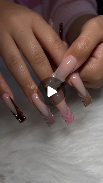 Miracle O’Neal on Instagram: "💅🏾 CUFFING SEASON COLLECTION DROPPING SOON 😱😱😱
Using: @vbeautypure #112 #052 #138 #133 #086 GEL COLOR 
perfect nude acrylic for the base 🩷
CODE: Miraclesnailss for 💰 off!

#vbp #teamv #vbeautypure #miraclesnailss #explorepage #explore #nails #nailsofdouglasville #douglasvillenailtech #viral #douglasvillenails #atlantanails" Cuffing Nail Design, Different Shade Of Brown Nails, Cuffing Season, Brown Nails, Hot Nails, Shades Of Brown, Nail Designs Spring, 3d Nail Art, Creative Nails