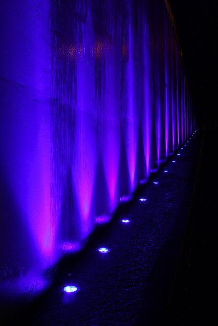 uplight stairs at entry? Light building facade for dramatic entrance? Purple Lighting, Corporate Event Design, Up Lighting, Nightclub Design, Entry Lighting, Facade Lighting, Hal Decor, New Retro Wave, Church Stage