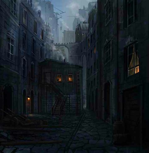 Medieval dark alley Dark Alleyway, Dark Academia Aesthetic Wallpaper, Rpg Map, Dark City, 다크 판타지, Fantasy City, Fantasy Setting, Fantasy Places, Medieval Town