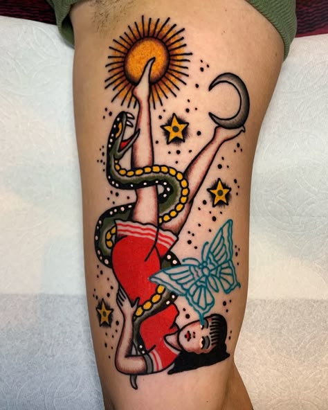 Magician Tattoo, Lucky Tattoos, Colorful Mandala Tattoo, E.t Tattoo, Pin Up Tattoo, Lucky Tattoo, No Tattoos, Wicked Tattoos, Tattoo Now