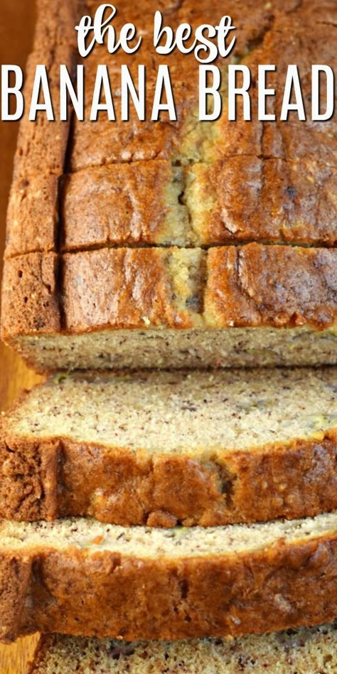 Banana Bread Recipe Easy Moist, Sour Cream Banana Bread, The Best Banana Bread, Banana Bread Recipe Moist, Shugary Sweets, Bolo Fit, Sour Cream Recipes, Moist Banana Bread, Easy Banana Bread Recipe