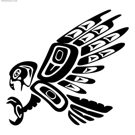 Mexican Eagle Tribal - Cliparts.co Tatouage Haida, Polynesian Tattoo Meanings, Haida Tattoo, Arte Haida, Eagle Totem, Aztec Symbols, Mexican Eagle, Totem Tattoo, Haida Art