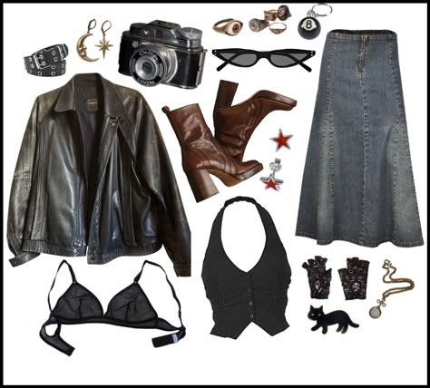 Boygenius Inspired Outfit, Metal Inspired Outfit, Rock Gig Outfit Ideas, Queens Of The Stone Age Concert Outfit, Tv Girl Outfit Ideas, 90s Rock Concert Outfit, Rockstar Chic Outfits, Rock Singer Outfit, Tv Girl Concert Outfit Ideas