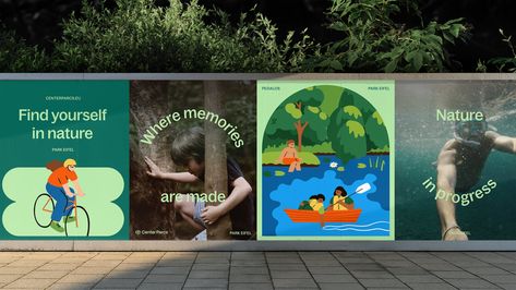 Hording Design Creative, Future Workplace, Centre Parcs, Hoarding Design, Place Branding, Ad Inspiration, Visuell Identitet, Digital Creative Agency, Center Parcs