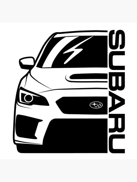 Subaru Logo, Cars Decorations, Car Sticker Design, Cool Car Drawings, Dodge Nitro, Car Tattoos, Subaru Cars, Car Vector, Truck Coloring Pages