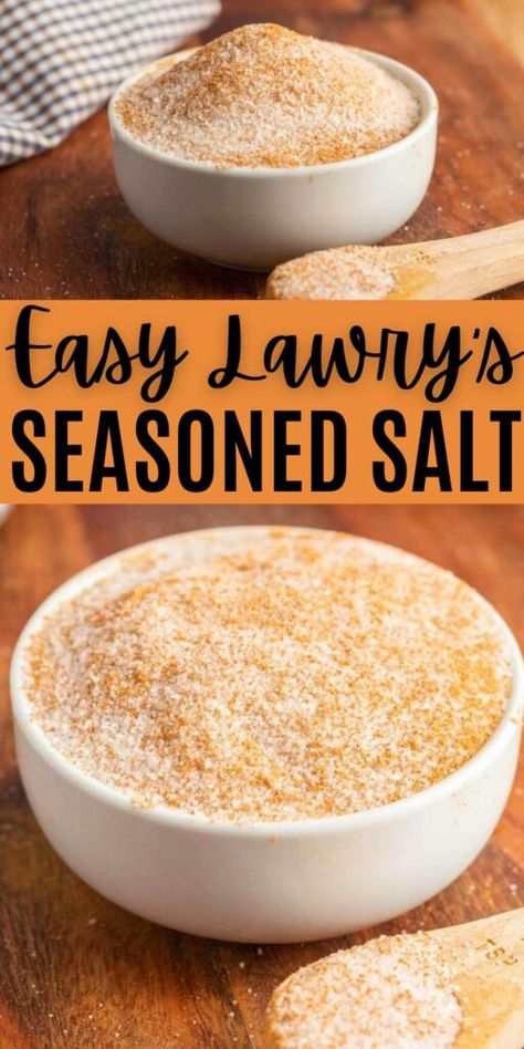 Homemade Lawrys Seasoning, Lowrys Seasoning Salt, Homemade Lawrys Season Salt, Diy Lawrys Seasoning Salt, Season Salt Recipe, Lawry's Seasoned Salt Recipe, Garlic Salt Recipe, Lawrys Recipes, Lawrys Seasoning Salt Recipe