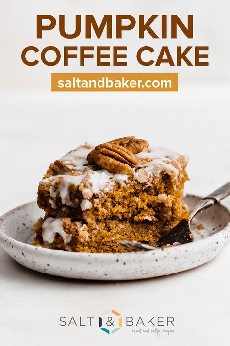 Pumpkin Pecan Coffee Cake, Cake With Pecans, Gingerbread Pumpkin, Pumpkin Spice Pecans, Perfect Cake Recipe, Coffe Cake, Pecan Coffee Cake, Pumpkin Coffee Cake, Cake With Cinnamon