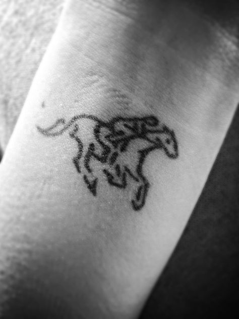 My racehorse tattoo Racehorse Tattoo, Horse Racing Tattoo, Horse Tattoos, Racing Tattoos, Race Horse, Warrior Tattoo, Horse Tattoo, Horse Designs, Horse Lovers