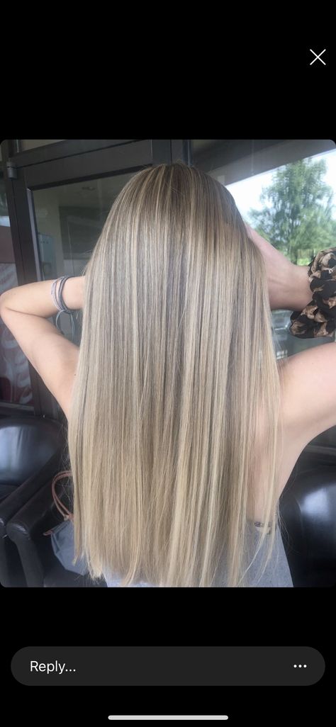 blonde balayage and babylights Level 8 Cool Blonde, Babylights Blonde Straight Hair, Babylights Blonde Hair, Babyhighlights Balayage Blonde, Babylights Dark Blonde, Cool Blonde Babylights, Light Ash Balayage, Heavy Babylights, Full Head Blonde Foils On Dark Hair