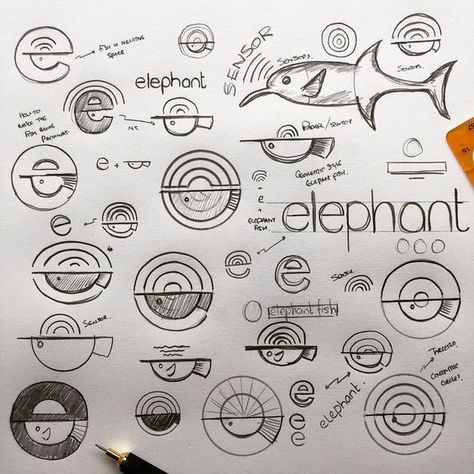 https://sites.google.com/view/ar-logo-designs/logo/?elephant-fish-logo-sketch-by-fanelia-94 Sketch Logo Design, Creative Logo Design Art Branding, Logo Design Process Sketches, Logo Design Sketch, Logo Sketch Design, Creative Sketching, Creative Logo Design Art, Sketch Logo, James Brand