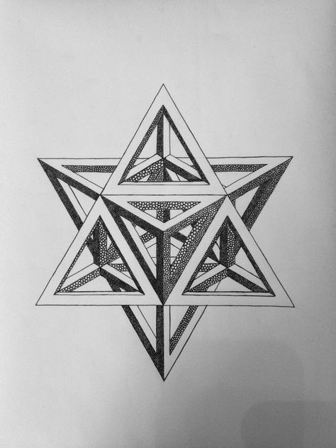 Merkaba Tattoo, 3d Drawing Techniques, Tatoo 3d, 3d Monster, Monster Ideas, Sacred Geometry Patterns, Sacred Geometry Tattoo, Sacred Geometry Symbols, Geometry Tattoo