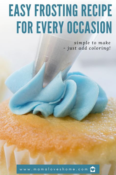 How To Make Icing For Piping, Home Made Icing For Cupcakes, Diy Icing Easy, Best Icing For Cake Decorating, Best Cupcake Icing, Homemade Cupcake Icing, Best Icing For Cupcakes, Home Made Icing, Simple Icing Recipe