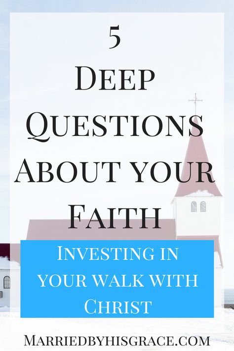 Whether we are a new believer in Jesus Christ or been a believer for quite some time we tend to forget to take time to reflect on our walk with Christ. Taking time to ask questions about ourselves can lead us to an encouraging path of growth.   There are so many different questions we can ask ourselves to check where we are at in regards to our faith filled walk with Christ but in this post I only mention 5 questions that I think gets easily forgotten. Maybe because it seems simple or we don’... Deep Christian Questions, Christian Mentoring, Jesus Ideas, Easily Forgotten, Christian Quotes About Life, Deep Questions To Ask, Bible Questions, Journal Questions, Podcast Topics