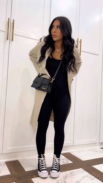 Black Jumpsuit Boots Outfit, Cute New Year Eve Outfit, Jumper Suits For Women, Casual Going Out Outfits Winter, Cute Comfy Going Out Outfits, Amazon Jumpsuit Outfit, Jumpsuit With Long Sleeves Underneath, 47 Degree Weather Outfit, One Piece Body Suit Outfit Winter