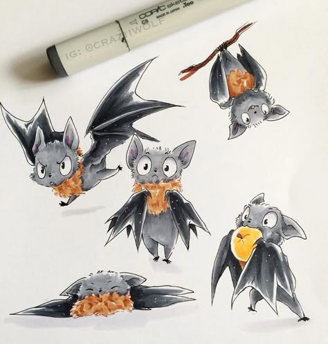 Bat Drawing Reference, Bat Drawings, Bat Drawing, Bat Art, Fruit Bat, Cute Bat, Halloween Drawings, Arte Fantasy, Halloween Art