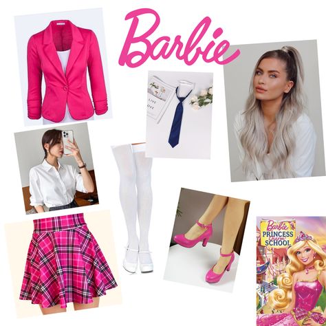 Barbie 2000s Outfits, Princess Charm School Outfits, Barbie Charm School Outfits, Barbie Bounding, Barbie Princess Charm School Inspired Outfits, Princess Blair Barbie, Barbie Movie Jumpsuit, Barbie Princess Dress Cosplay, Blair Willows