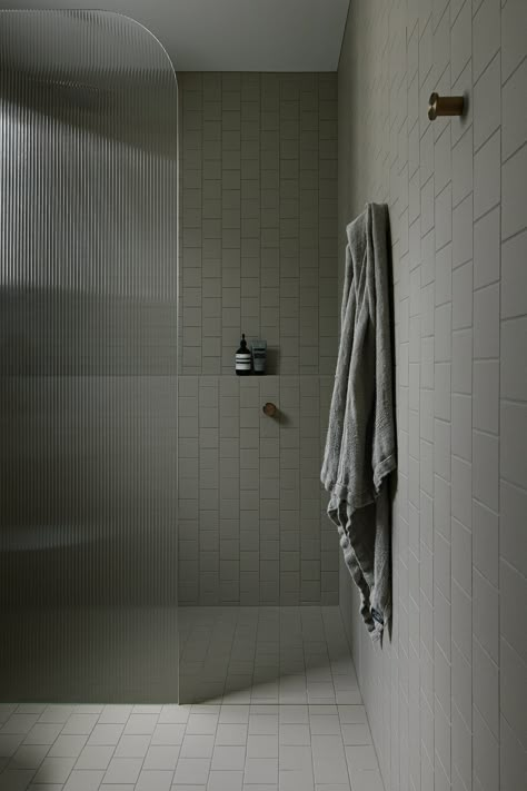 High End Residential, House Renos, Shower Screens, Small Bathroom Renovations, Cork Tiles, Concrete Basin, Bath Tiles, Melbourne House, House Aesthetic