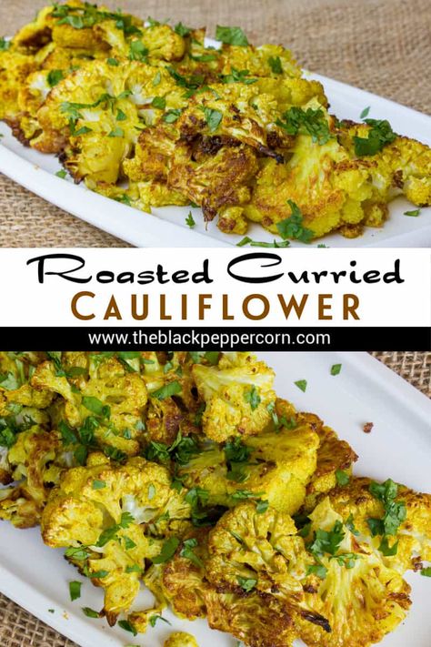 Curry Coliflower Roasted, Roasted Curry Cauliflower Recipes, Paleo Cauliflower Recipes, Roasting Cauliflower, Curried Cauliflower, Yellow Squash Recipes, Cauliflowers, Cooking Vegetables, Paleo Sides