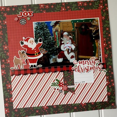 Merry Christmas Echo Park Layouts, Scrapbook Christmas, Christmas Scrapbook Pages, Christmas Scrapbook Layouts, Christmas Scrapbooking, Disney Scrapbook Pages, Christmas Layouts, Scrapbook Templates, Christmas Scrapbook