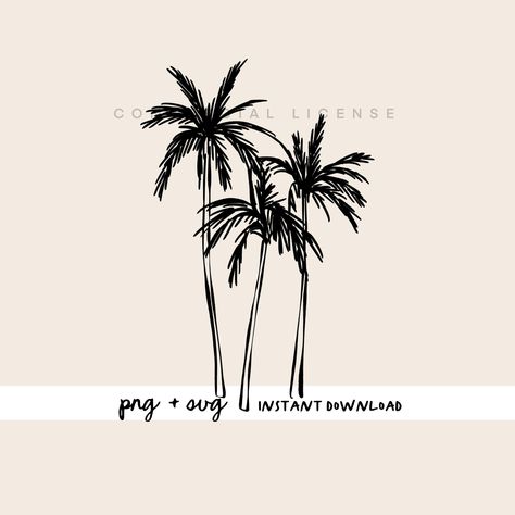 Tropical Png, Tropical Svg, Beach Drawing, Line Illustrations, Tree Png, Line Illustration, No Credit, Art Beach, Png Design